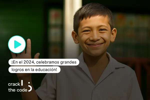 imágen de un estudiante que participó en el programa de Crack The Code